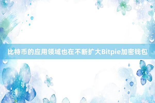 比特币的应用领域也在不断扩大Bitpie加密钱包