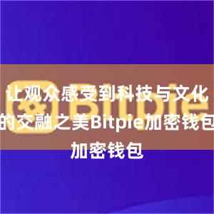 让观众感受到科技与文化的交融之美Bitpie加密钱包